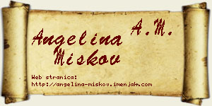 Angelina Miškov vizit kartica
